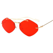 Carica l'immagine nel visualizzatore di Gallery, JASPEER Red Black Square Sunglasses Women Brand Trendy Alloy Double Beam Shades Goggle Female Sun Glasses UV400 Gafas