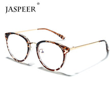 Load image into Gallery viewer, JASPEER Retro Anti Blue Ray Computer Glasses Women Round Eye Glass Men Blue Light Blocking Eyewear Optical Frames