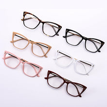 Load image into Gallery viewer, JASPEER Retro Cat Eye Glasses Frames Women Square Eye Glasses Frames Men Eyeglasses Optical Frames Customized Glassess Eyewear