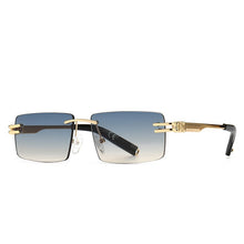 Carica l&#39;immagine nel visualizzatore di Gallery, JASPEER Retro Rectangular Sunglasses Rimless Male Female Square Sun Glasses Men Frameless 2022 UV400 Rectangle Eyewear