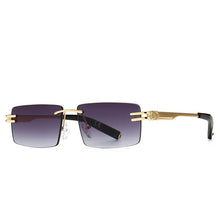 Carica l&#39;immagine nel visualizzatore di Gallery, JASPEER Retro Rectangular Sunglasses Rimless Male Female Square Sun Glasses Men Frameless 2022 UV400 Rectangle Eyewear