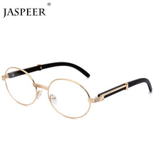 Carica l&#39;immagine nel visualizzatore di Gallery, JASPEER Round Sunglasses Women Small Frame Classic Sun Glasses Yellow Blue Lens Men Steampunk Eyeglasses Retro Shades Eyewear