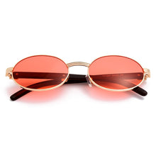 Carica l&#39;immagine nel visualizzatore di Gallery, JASPEER Round Sunglasses Women Small Frame Classic Sun Glasses Yellow Blue Lens Men Steampunk Eyeglasses Retro Shades Eyewear