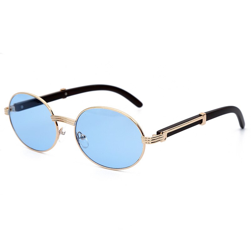JASPEER Round Sunglasses Women Small Frame Classic Sun Glasses Yellow Blue Lens Men Steampunk Eyeglasses Retro Shades Eyewear