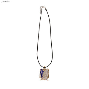 Collana con ciondolo periferico anime Attacco su Titano Collana del reggimento scout Survey Corps Erwin Smith Accessori Gioielli 