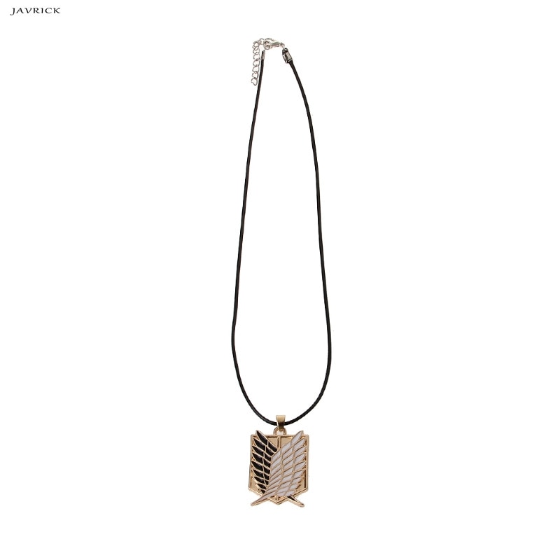 Collana con ciondolo periferico anime Attacco su Titano Collana del reggimento scout Survey Corps Erwin Smith Accessori Gioielli 
