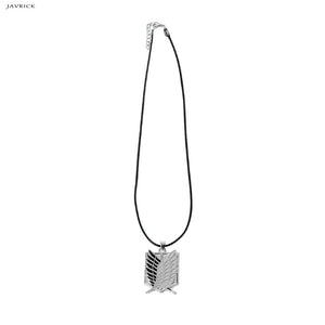 Collana con ciondolo periferico anime Attacco su Titano Collana del reggimento scout Survey Corps Erwin Smith Accessori Gioielli 