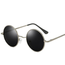 Carica l&#39;immagine nel visualizzatore di Gallery, JAXIN Retro Round Sunglasses Men personality handsome Black Polarized Sun Glasses Mr brand design classic mirror UV400