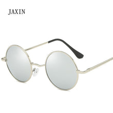 Carica l&#39;immagine nel visualizzatore di Gallery, JAXIN Retro Round Sunglasses Men personality handsome Black Polarized Sun Glasses Mr brand design classic mirror UV400