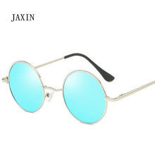 Carica l&#39;immagine nel visualizzatore di Gallery, JAXIN Retro Round Sunglasses Men personality handsome Black Polarized Sun Glasses Mr brand design classic mirror UV400