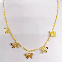 Load image into Gallery viewer, Cute Small Animal Butterfly Chain Necklace For Women Gold Silver Color Clavicle Chain 2020 Fashion Female Choker Jewelry
