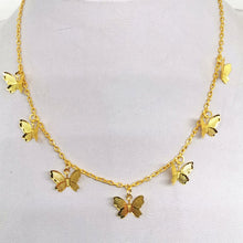 Load image into Gallery viewer, Cute Small Animal Butterfly Chain Necklace For Women Gold Silver Color Clavicle Chain 2020 Fashion Female Choker Jewelry