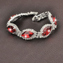 Carica l'immagine nel visualizzatore di Gallery, Hot Sell European Style 925 Sterling Silver Clear Exquisite Cubic Zirconia Charm Bracelet for Women 4 Color Jewelry