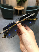 Load image into Gallery viewer, JIANDAN 2023  Sunglasses Retro Men And Women Drive Fish Double Bridge Big Face Without Make up Anti Uv Toad Lens