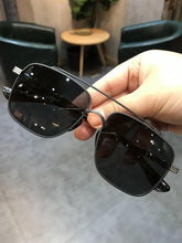 Load image into Gallery viewer, JIANDAN 2023  Sunglasses Retro Men And Women Drive Fish Double Bridge Big Face Without Make up Anti Uv Toad Lens