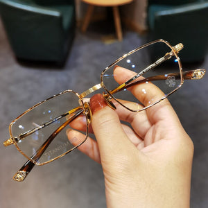 JIANDAN Anti-blue Glasses Frame Men And Women Personality Business Square Ultralight Myopia Prescription Lens