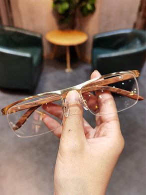 JIANDAN Eye Protection Square For Men And Women Business Personality Half-frame Myopia Prescription Lens Antiblue Light