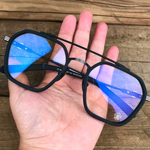 Carica l&#39;immagine nel visualizzatore di Gallery, JIANDAN Men And Women Retro Big Frame Korean Version Double Beam Big Face Anti-Blue Light Tide Style Eyeglass Frame