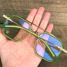Carica l&#39;immagine nel visualizzatore di Gallery, JIANDAN Men And Women Retro Big Frame Korean Version Double Beam Big Face Anti-Blue Light Tide Style Eyeglass Frame