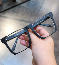 Carica l&#39;immagine nel visualizzatore di Gallery, JIANDAN Mens And Females Black Frame Thick Frame Retro Plate Big Face Widened Myopic Frame Blue Light Protection