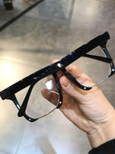 Carica l&#39;immagine nel visualizzatore di Gallery, JIANDAN Mens And Females Black Frame Thick Frame Retro Plate Big Face Widened Myopic Frame Blue Light Protection