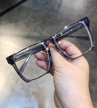 Carica l&#39;immagine nel visualizzatore di Gallery, JIANDAN Mens And Females Black Frame Thick Frame Retro Plate Big Face Widened Myopic Frame Blue Light Protection