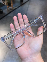 Carica l&#39;immagine nel visualizzatore di Gallery, JIANDAN Mens And Females Black Frame Thick Frame Retro Plate Big Face Widened Myopic Frame Blue Light Protection
