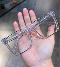 Carica l&#39;immagine nel visualizzatore di Gallery, JIANDAN Mens And Females Black Frame Thick Frame Retro Plate Big Face Widened Myopic Frame Blue Light Protection