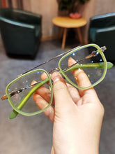 Load image into Gallery viewer, JIANDAN Myopia Glasses Revintage Men And Women Big Face Black Plate Titanium With Several Degrees Of Protection From Radiation
