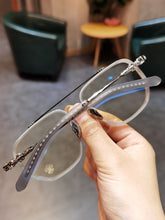 Load image into Gallery viewer, JIANDAN Myopia Glasses Revintage Men And Women Big Face Black Plate Titanium With Several Degrees Of Protection From Radiation