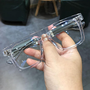 JIANDAN Oversize Big Retro Frame For Men Or Women Unsex Glasses Anti Blue Light Lens