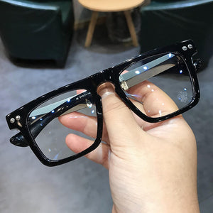 JIANDAN Oversize Big Retro Frame For Men Or Women Unsex Glasses Anti Blue Light Lens