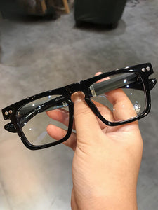 JIANDAN Oversize Big Retro Frame For Men Or Women Unsex Glasses Anti Blue Light Lens