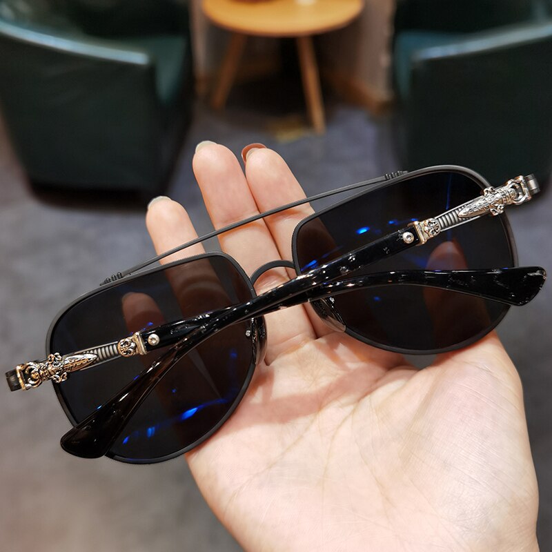 JIANDAN Sunglasses Toad Mirror Retro Driving Special For Men And Women Big Face Widened Myopia Lens Prescription