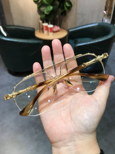 JIANDAN Tide Style Eyeglass Frame Retro Men And Women Super Light Big Frame Fat Widened Frame Anti-Blue Light Glasses
