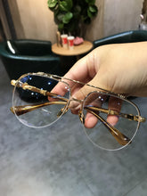 Load image into Gallery viewer, JIANDAN Tide Style Eyeglass Frame Retro Men And Women Super Light Big Frame Fat Widened Frame Anti-Blue Light Glasses