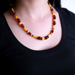 Baltic Sea luxury authentic Natural Amber Necklace factory direct package mail