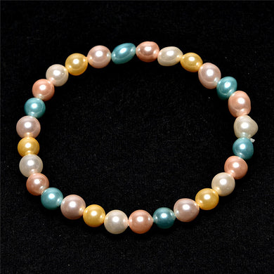 Collana con perline naturali in madre porcellana è un lungo giro di luce da inviare alla madre clavicola come regalo autentico della Corea del Sud 