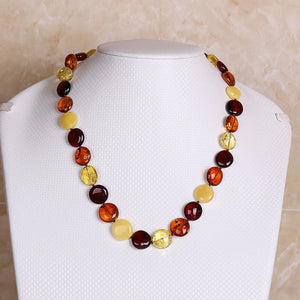 jewelry Genuine Amber House Natural Baltic Amber Honey Wax Cooper Flower Cooper Necklace Russian Style Factory Shop