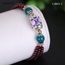 Load image into Gallery viewer, jewelry Multiple styles Exquisite garnet bracelet for women Three chain combination garnet jewelry of bracelets