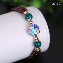 Load image into Gallery viewer, jewelry Multiple styles Exquisite garnet bracelet for women Three chain combination garnet jewelry of bracelets