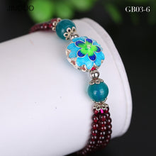 Load image into Gallery viewer, jewelry Multiple styles Exquisite garnet bracelet for women Three chain combination garnet jewelry of bracelets