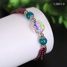 Load image into Gallery viewer, jewelry Multiple styles Exquisite garnet bracelet for women Three chain combination garnet jewelry of bracelets