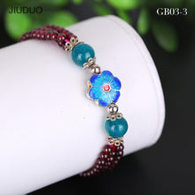 Load image into Gallery viewer, jewelry Multiple styles Exquisite garnet bracelet for women Three chain combination garnet jewelry of bracelets