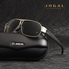Load image into Gallery viewer, JOGAL Full Rim Sunglasses Men&#39;s Gold Color Polarized Classic Sun glasses Man Coating Lens Driving Male Shades 8516