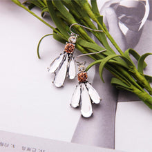 Load image into Gallery viewer, Pink Clear Crystal Pendant Necklace Delicate Necklace