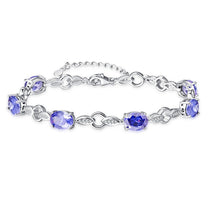 Carica l'immagine nel visualizzatore di Gallery, Braccialetti con ciondoli a forma di foglia d'argento genuini S925 in pietra creata Bracciale in argento sterling 925 per gioielli da donna per la festa nuziale 