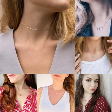 Minimalist Choker Chain Necklace For Women Classic 316L Stainless Steel Necklaces Jewelry Wholesale/Dropshipping