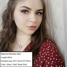 Carica l&#39;immagine nel visualizzatore di Gallery, Minimalist Choker Chain Necklace For Women Classic 316L Stainless Steel Necklaces Jewelry Wholesale/Dropshipping