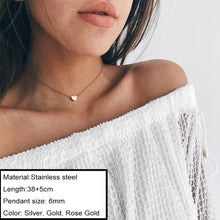 Carica l&#39;immagine nel visualizzatore di Gallery, Minimalist Choker Chain Necklace For Women Classic 316L Stainless Steel Necklaces Jewelry Wholesale/Dropshipping